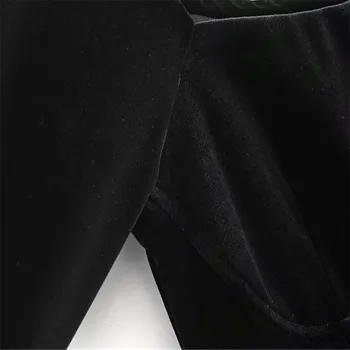 Za Ženy Sexy Off Ramena, Dlouhý Rukáv Sametové Šaty 2020 Ženské Černé Mini Šaty Party Elegantní Boční Zip, Vnitřní Podšívka Vestidos