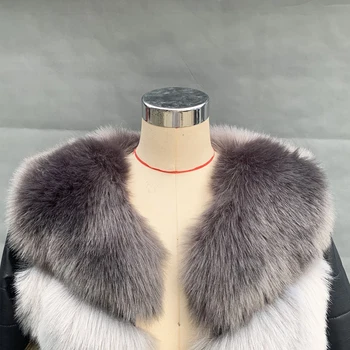 ZADORIN Nové Příjezdu Barevné Faux Fox Kožešiny Kabát Odnímatelný PU Dlouhý Rukáv Ženy Nadýchané Umělé Kožešiny Kabát Veste Femme 2020 Zimě