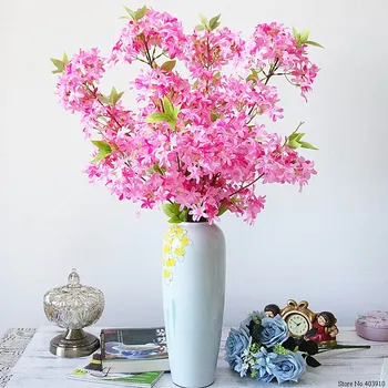 Zahraniční obchod vynikající produkt umělé šeřík květina svatební kytice třešňový květ hedvábí falešné květ, svatební DIY home deco