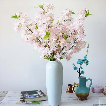Zahraniční obchod vynikající produkt umělé šeřík květina svatební kytice třešňový květ hedvábí falešné květ, svatební DIY home deco