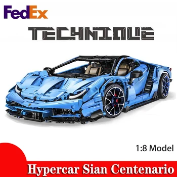 Zbrusu Nová Série Technic C61041 1:8 Lamborghini Hypercar Sian 3696Pcs Cihly, Stavební Bloky Hračky Dítě Dárky Vzdělávání