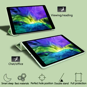 Zelené Bee Pouzdro pro iPad 7. 8. Generace Případě Automaticky Probudí pro iPad Pro 11 2020 Případ iPad Mini 1 2 3 Případ