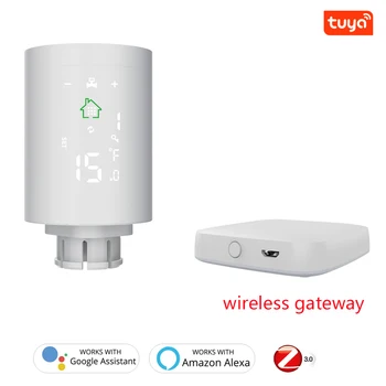 ZigBee Wifi Inteligentní Radiátor Ovladače Termostatický Ventil Topný Systém Tuya Regulátor Teploty Přes Alexa Google Domov