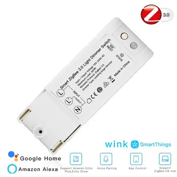 ZigBee3.0 Inteligentní Světelný Stmívač Přepínač Inteligentní Domácí Modifikace AC100-240V Dálkové Ovládání Hlasem, Smart Control