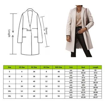 Zimní Béžová Elegantní Směs Ženy, Korean Módní Černé Dlouhé Kabáty Vintage Minimalistický Kabát Velbloudí Oversize Vynosit