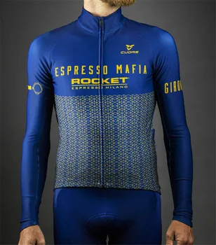 Zimní cyklistické oblečení 2019 tepelné fleece dlouhý rukáv cyklistika jersey, cyklistický dres invierno ropa ciclismo hombre invierno
