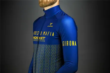 Zimní cyklistické oblečení 2019 tepelné fleece dlouhý rukáv cyklistika jersey, cyklistický dres invierno ropa ciclismo hombre invierno
