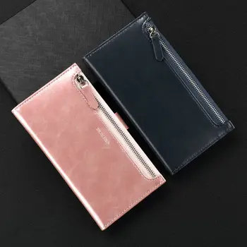 Zip Pouzdro na Telefon pro IPhone 11 12 Mini Pro X Xr Xs Max 8 Plus 7 6S 6 SE roku 2020 Flip Peněženku, Kabelku Držitele Karty Kůže Tenký Kryt