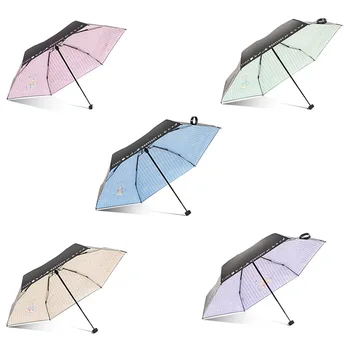 Značka Mini Deštník Pro Ženy Malé Módní Skládací Deštníky Anti-UV Déšť Pocket Dívka Slunečník Módní Winfproof Přenosné Dárek