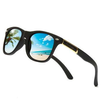Značky Design Muži Polarizované sluneční Brýle Vintage Náměstí sluneční Brýle Muži Povlak Řidičské brýle UV400 Odstíny Oculos de sol