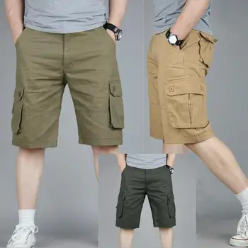 ZNG nový ležérní šortky pánské oblečení pánské letní kalhoty se šlemi multi-pytlích pánské velikosti pět minut