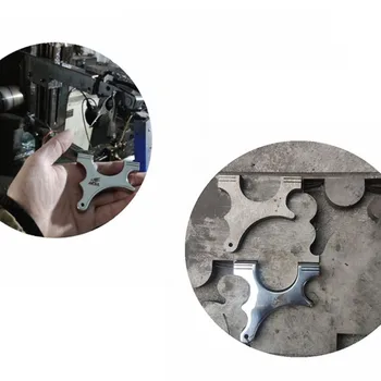 Zrcadlo leštěné mini prak ploché kožené slitiny titanu s vysokou přesností vlastní drátové řezání CNC mechanické katapult lov