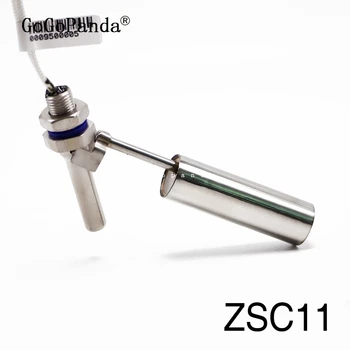 ZSC11 M10*1 mm Boční Uchycení Horizontální Vody Snímač Hladiny Kapaliny 304 z Nerezové oceli Plovákový Spínač 100V/220V