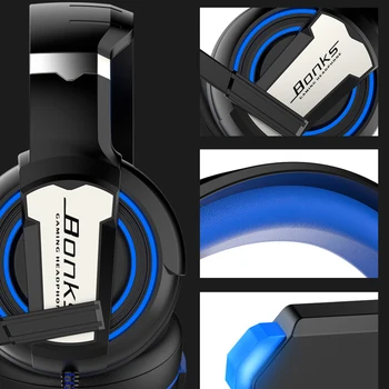 ZUOYA Herní Headset Sluchátka s Mikrofon Drátový Herní Bass Stereo Helmice Pro PS4 Xbox Jeden Profesionální Hráč PC Laptop