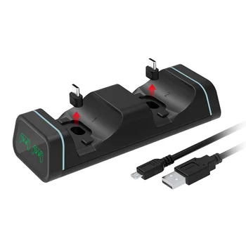 Zvládnout Řadič USB Nabíječka Dual Nabíjení Dock Stojan Stanice Držák pro XboxSeriesX/S Pro PS5 Gamepad Nabíječka