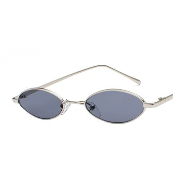 ZXRCYYL sluneční Brýle, Ženy, Luxusní Značky Návrhář vintage 2018 nové retro barevné malé elipsy sluneční brýle módní návrhář unisex