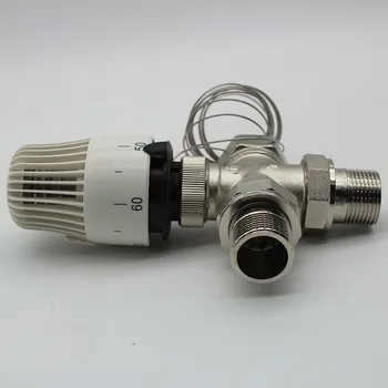 Úspora energie 30-70 stupeň kontroly Podlahové topení termostatický radiátorový ventil M30*1.5 Dálkové ovládání trojcestný ventil