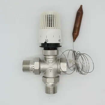 Úspora energie 30-70 stupeň kontroly Podlahové topení termostatický radiátorový ventil M30*1.5 Dálkové ovládání trojcestný ventil