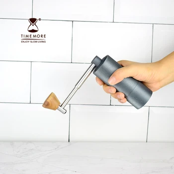 Čas více Kaštan Nano skládací Hliníkový přenosný mlýnek na kávu oceli broušení jádro super ruční mlýnek Dulex ložiska