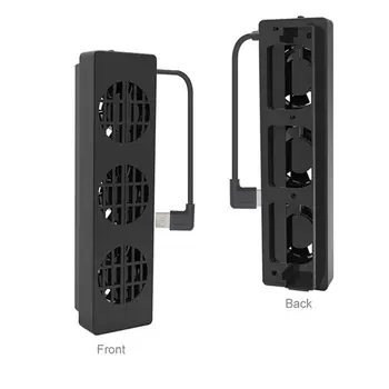 Černá ABS Tři USB Zařízení Nastavení Hostitele Základny Chladiče Ventilátor Chladiče dokovací stanice pro Spínač NS