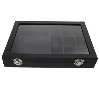 Černý Kožený Náhrdelník Náramek Šperky Maloobchodní Zobrazení Brož Kolíky Zásobník Box Organizér Na Šperky Balení
