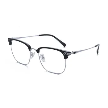 Čisté Titanové Brýle Rám Full Rim Brýle s Jarní Závěsy Unisex Krátkozraké Brýle Brýle New Příjezdu
