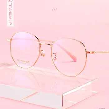 Čisté Titanové Brýle Rám Full Rim Brýle Ženy Styl Jarní Panty Krátkozraký Brýle Brýle New Příjezdu