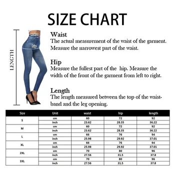 Ženy Faux Džínové Džíny Plus Sametové Bezešvé Vysokým Pasem Teplé Kalhoty Plné Délce Legíny S Kapsami Plus Velikosti Legíny