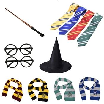 Župan, Kostým Plášť Plášť Halloween Cosplay S Tie Šátek Hůlku, Brýle Cosplay pro Hermiona Děti Party Doplňky